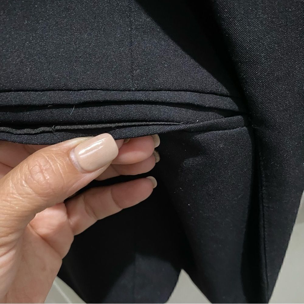 Worthington Womens Blk Shawl Lapel 3/4 Ruched Sleeve Open Front Dress Blazer 3XL - Picture 8 of 14